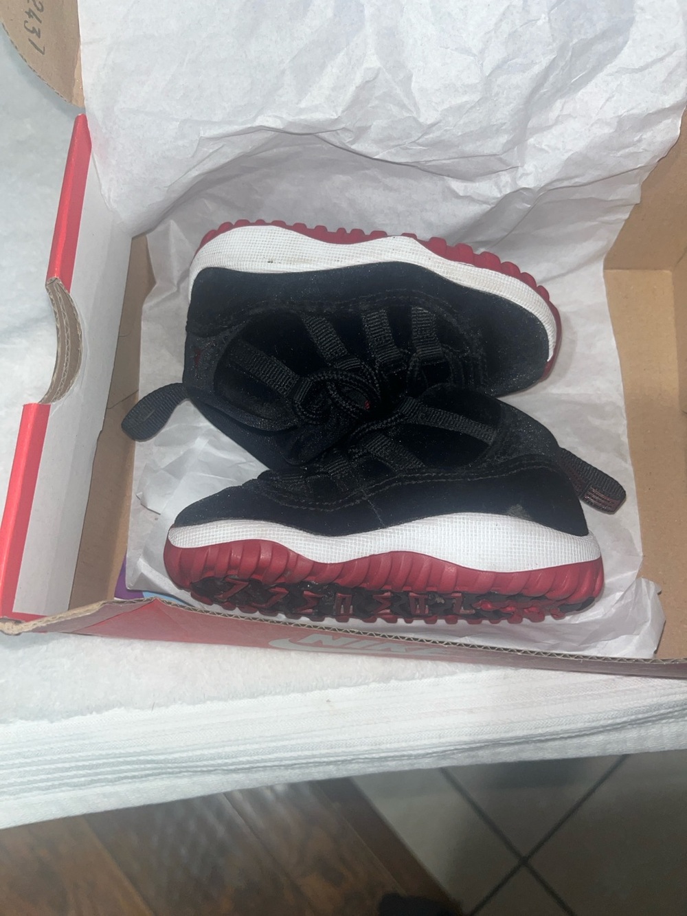 5c Baby Jordan’s-Black and Red Athletic Sneakers